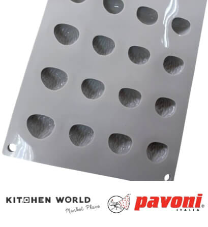 พิมพ์อบซิลิโคนรูปเกาลัด PAVONI BW2302-011 จำนวน 24 ชิ้น สีเทา_8